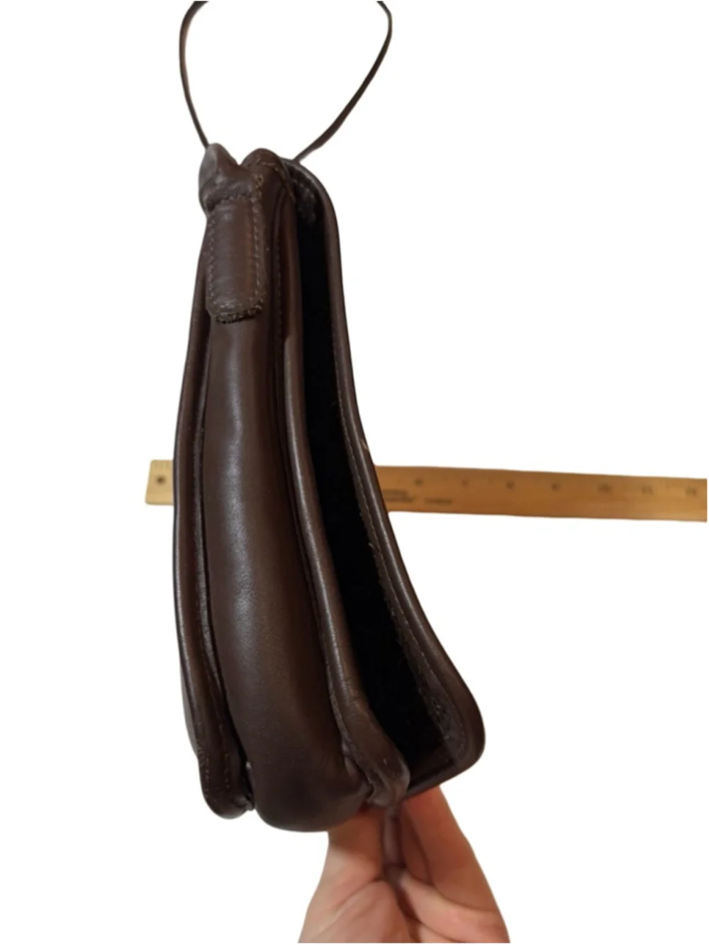 Vintage Coach Legacy Companion Flap Brown Leather Turnlock Crossbody - Picture 5 of 10